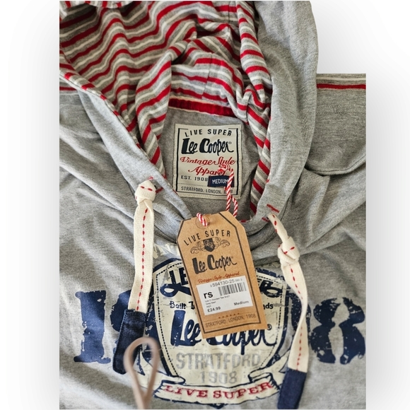 Lee Cooper | Unisex Shirt With Hood |Size Medium | NWT - Picture 7 of 9